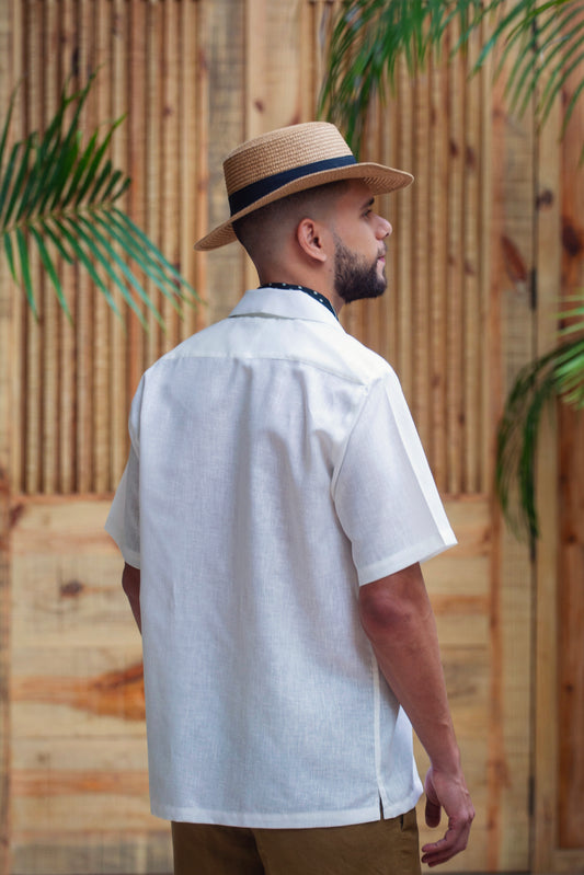 Camisas Mar Dorado Mangas Cortas con bolsillos
