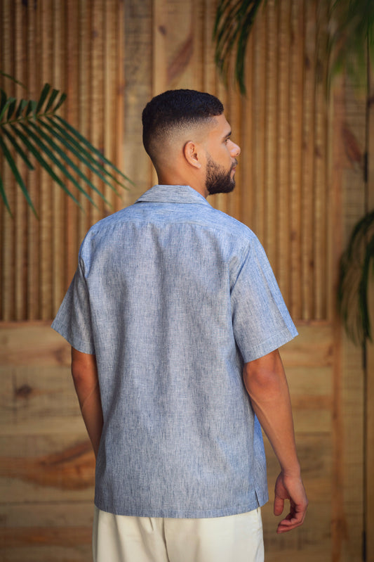 Camisas Cielo Lluvia Mangas Cortas sin bolsillos