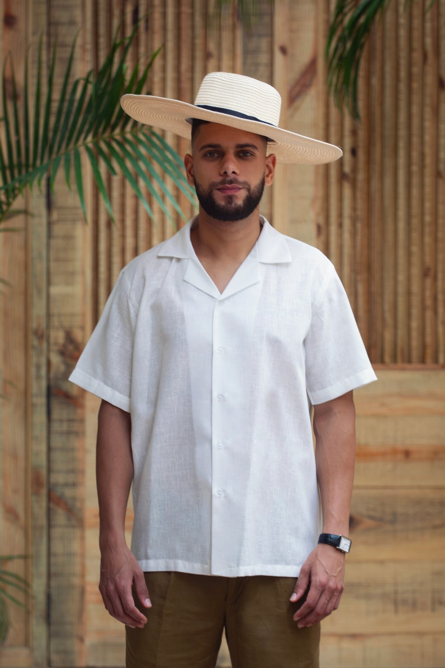 Camisas Mar Dorado Mangas Cortas sin bolsillos