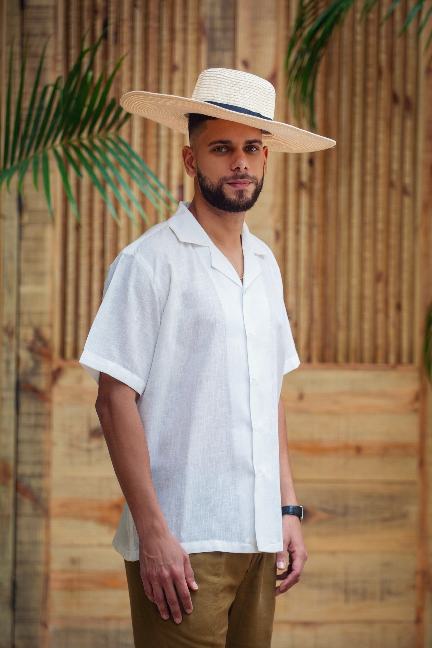 Camisas Mar Dorado Mangas Cortas sin bolsillos